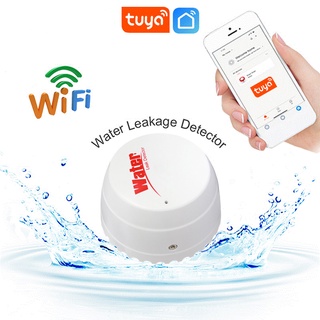 WiFi TUYA Detector De Fugas De Agua Sensor De Inundación Tanque Completo Enlace Alarma Vida Inteligente Aplicación Monitorización Remota Florecer