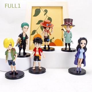 FULL1 6pcs Divertido Anime Figuritas Juguetes Niños Dibujos Animados Modle Una Pieza Figura Creativa Escultura Decoración Artesanía Regalos De Acción Modelo
