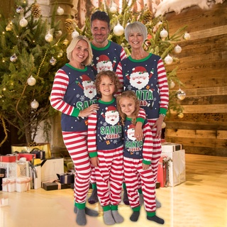 [Lansman] navidad mujeres mamá impreso Top+pantalones de navidad familia coincidencia pijamas conjunto
