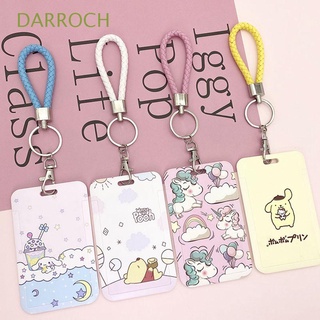 DARROCH Student Card Holder Korean Card Cover Cartoon Card sleeve Credit ID Card Lanyard Bus Card Bank Card Keychain Bear Card Case