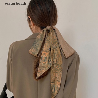（waterheadr） Buddha statue silk scarf small long strip female wild square scarf fashion scarf On Sale