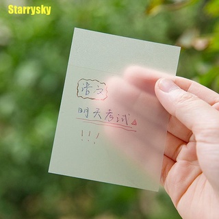 [Starrysky] Notas adhesivas transparentes con rasguños pegatinas adhesivas Simple y de alto valor nota (5)