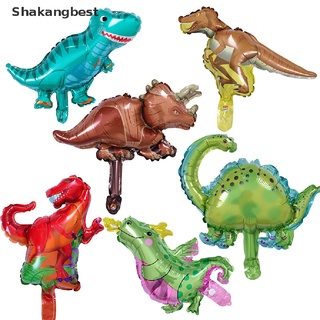 [skb] 5 piezas de dinosaurio tyrannosaurus stegosaurus decoración de fiesta de cumpleaños niño cumpleaños