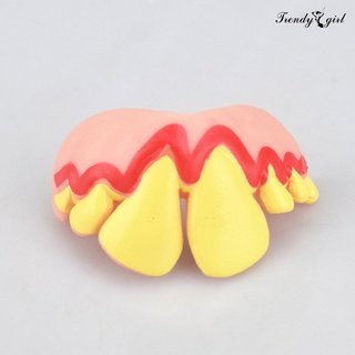 [TDGL HalloW] Funny Goofy Fake Vampire Denture Teeth Halloween Decor Prop Trick Toys Gift (6)