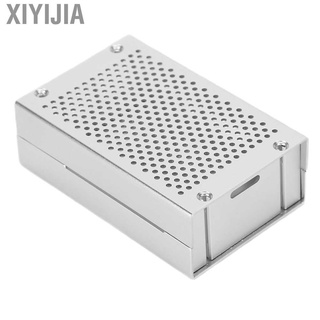 Xiyijia funda protectora para carcasa Raspberry Pi carcasa de aleación de aluminio con ventilador de refrigeración