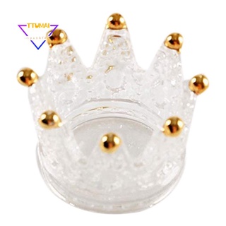 votive portavelas set de 6 coronas de vidrio tealight portavelas para boda, fiesta y decoración del hogar (oro)