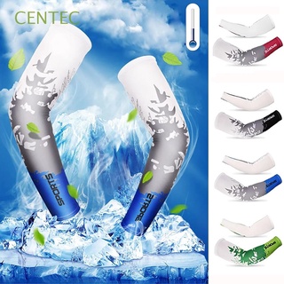 CENTEC Outdoor Arm Sleeves Fishing Sun UV Protection Ice Silk sleeve Cycling Fashion Men Running Driving Sports Cooling Sleeves/Multicolor