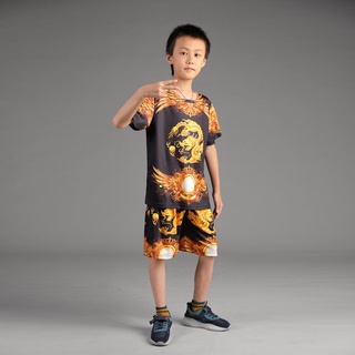 【Boy Set】Big Children Clothing Cartoon Animation Quick-drying Breathable Summer Short-sleeve Sports Shorts Suit (6)