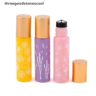 [threegoodstonescool] Portable Electroplating Glass Ball Perfume Essential Oil Bottle Good For Travel