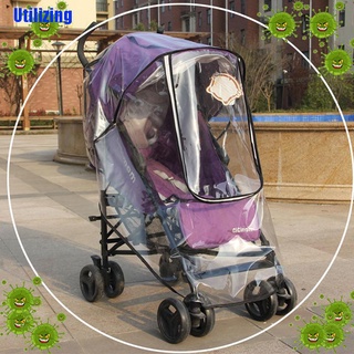 [Utilizando] Universal Cochecito De Bebé Impermeable Cubierta De Lluvia Viento Escudo Contra El Polvo Portador
