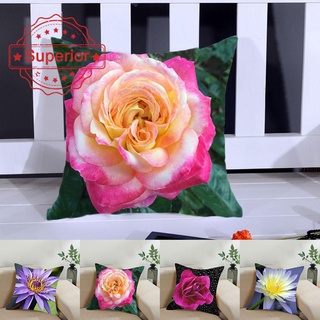 45x45cm cubierta De cojín De tulipán Rosa piel De durazno Inclinado Para Sofá O7D3 decoración