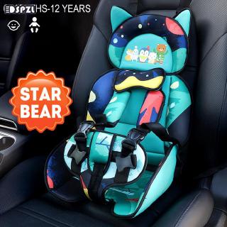 Portátil coche niño asiento de seguridad de dibujos animados niño asiento cojín 1 PC bebé cojín de seguridad 6 meses-12 años bebé