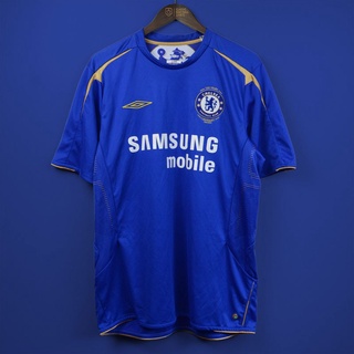 Chelsea retro 1905-2006 jersey de aniversario de calidad TopThai S-2XL