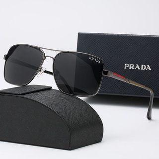 ! ¡Prada! Las nuevas gafas de sol polarizadas Anti-UV 400 para conducir para hombre Kaca Mata (2)