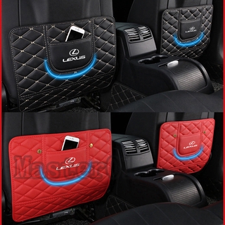1 par lexus rx300 nx300h nx200t rx350 coche anti-niño-kick mat anti-dirt bolsa de almacenamiento asiento espalda fila protector decoración