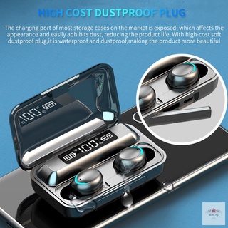 F9 Auriculares Bluetooth 5.0 TWS Pantalla LED 8D Bass Estéreo Inalámbrico Manos Libres Hifi Airpods