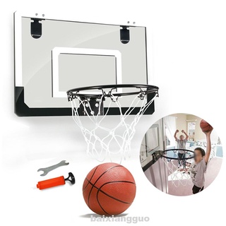 Transparente deportes Mini llanta de acero baloncesto aro conjunto (1)