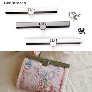 [twointeres] 11.5cm Purse Wallet Frame Bar Edge Strip Clasp Metal Openable Edge Replacement [twointeres]