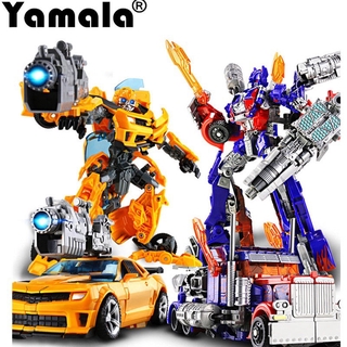transformers película optimus prime hornet bumblebee robot figura de acción vehículo camión asamblea de deformación juguetes de niños