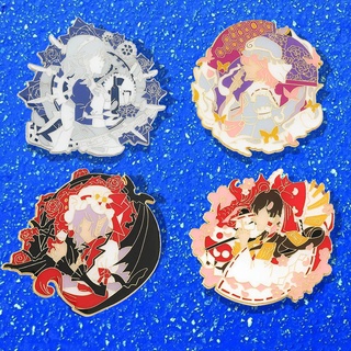 touhou project insignia de metal anime broche hakurei reimu yuyuko remilia sakuya pin bag pendent aleación regalo decorativo