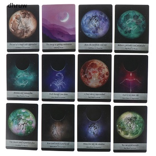 dhruw 44 cartas moonology oracle cards deck guidebook boland magic tarot deck game co