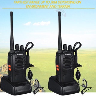 Recargable Walkie-talkie Para Baofeng BF-888S VHF/UHF FM Transceptor Radio