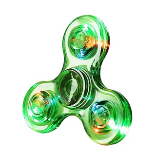 [Pingxixi] Fidget Spinner LED luz hasta la yema de los dedos juguetes ansiedad alivio del estrés Spinner juguete verde