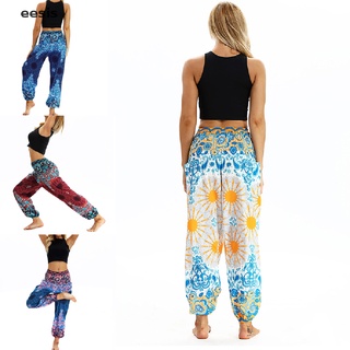 [eesis] pantalones harem de yoga para mujer boho holgados leggings hippies sueltos hippie thai pantalón nuevo dfhf