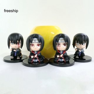 [Free-S] 4 Piezas Figura Modelo Anime Uzumaki Naruto Hatake Kakashi PVC Mini Miniatura Coleccionable Para Escritorio (3)