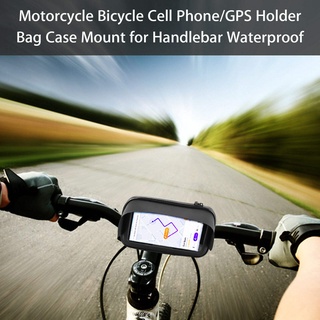 bicicleta teléfono celular titular bolsa impermeable, estacionario pantalla táctil marco frontal bolsa de manillar 360 universal bicicleta motocicleta teléfono celular soporte
