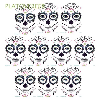 PLATOVEREER Temporary Face Sticker Long Lasting Cosplay Props Tattoo Stickers Water Transfer Printing Wide Use Easy to Clean Masquerade Party Accessories Halloween Decoration