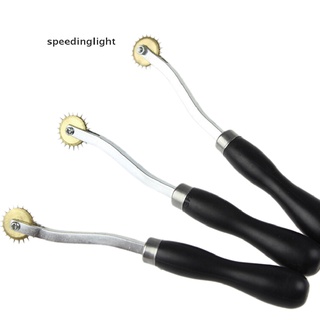 [speedinglight] 4 mm de cuero para costura/espaciado/herramienta de papel para manualidades ruleta caliente