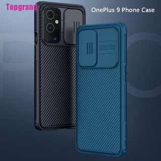 [Topgrand] OnePlus 9 funda Slide cámara protección lente esmerilado escudo teléfono cubierta trasera