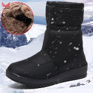 botas de nieve de invierno para las mujeres botines cálidos al aire libre botas impermeables zapatos antideslizantes