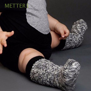 metter1 calcetín de bebé cálido suave antideslizante niño niños bebé 0~24 meses niños niñas invierno/multicolor