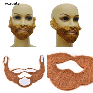 vczuaty cosplay disfraz fiesta hombre hombre halloween barba facial pelo disfraz juego marrón bigote co