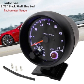 nuhopes 3.75" universal tacómetro de coche tacho medidor led luz de cambio 0-8000 rpm co