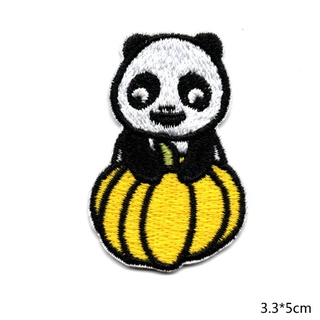 danae 14 unids/set lindo panda bordado parche coser plancha en parches para decoración de ropa (9)