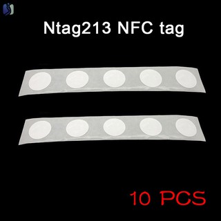 Yy 10pcs NFC etiquetas pegatina MHZ 25mm Chip Universal Durable para teléfono móvil @MY