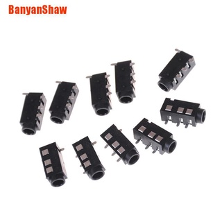 Banyanshaw 10 PJ-320D 4 pines SMD mm hembra auriculares conector PCB montaje BAX (1)