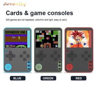 consola de juegos portátil de mano doracity incorporada 500 juegos clásicos de 8 bits consola de videojuegos retro pantalla de 2.4 pulgadas fotos de niños doracity