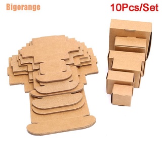 Bigorange (~) 10 unids/Set cubo de papel Kraft caja de regalo de boda caramelo fiesta suministros caja de manualidades