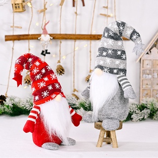 gnome de navidad muñeca de felpa sin cara muñeca fiesta accesorios con capucha muñeca hogar gnomos de navidad decoración para el hogar (4)