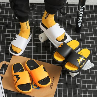 2021 nuevas zapatillas de hombre, suela gruesa antideslizante zapatillas, sandalias y zapatillas de moda al aire libre al aire libre, sandalias al aire libre, sandalias de interior
