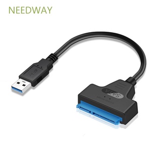 Needway práctico Cable de unidad HDD Easy Drive Line Cables SATA de alta velocidad SSD para "unidad de disco duro USB a SATA Durable adaptador Cable convertidor Cable/Multicolor (1)