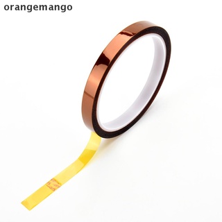 orangemango 1 pc 10mm*30m cinta resistente a altas temperaturas calor dedicado cinta de poliimida co