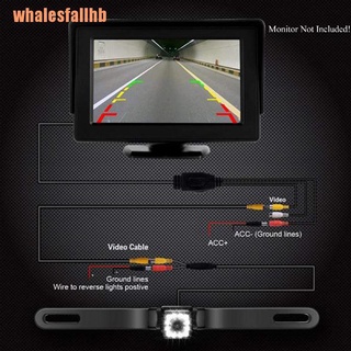 whalesfallhb impermeable 170 hd coche retrovisor reverso cámara de copia de seguridad placa de licencia visión nocturna (8)