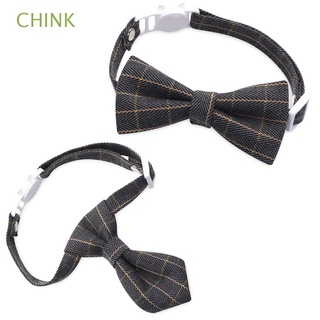 chink lindo bowknot ajustable formal corbata gato collar perro gato perro gato aseo cuadros arco lazos accesorios mascota perro corbata