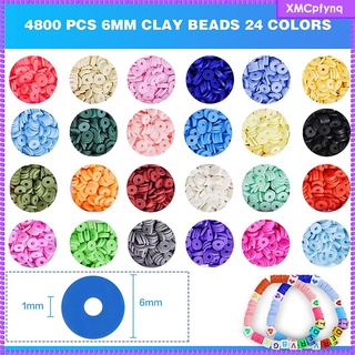 5770 Pieces Flat Round Bead Loose Spacer Beads DIY Craft Jewelry