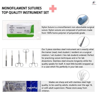 kit de sutura todo incluido para desarrollar y perfeccionar técnicas de sutura (7)
